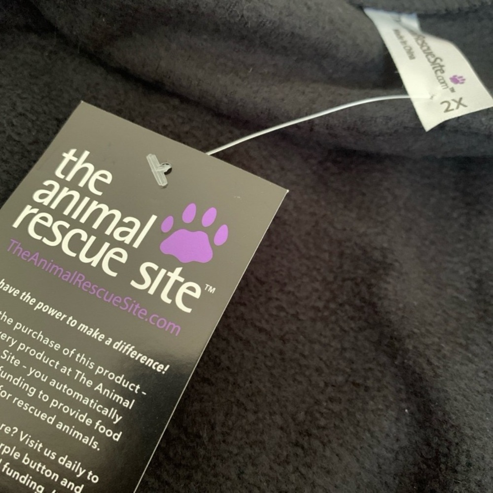 Cozy Purple and Black Cat Pajama Set 2X - Picture 3 of 3